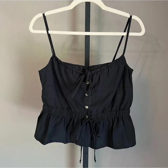 Ciao Lucia Battista Top Black XS NWT Romantic Coastal Travel Date Vacation Boho - Picture 1 of 5